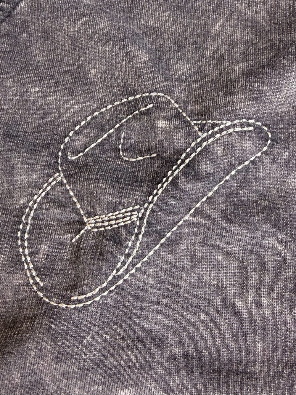 Jane & Delancey Gray Mineral Wash Sweatshirt with Embroidered Western Motifs - Picture 6 of 14